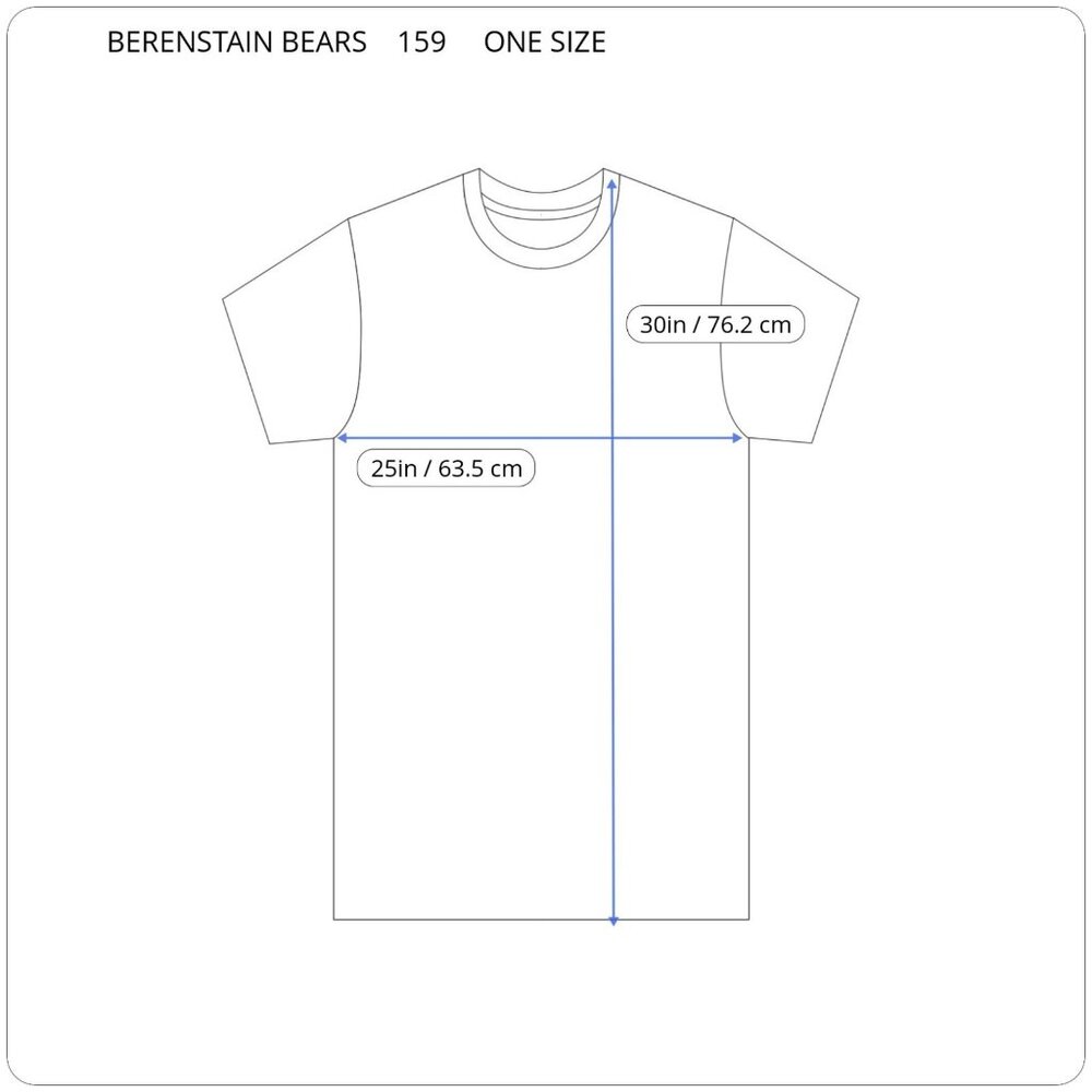 Berenstain Bears Womens One Size Muted Lavender T-Shirt 100% Cotton NOV180E - Picture 2 of 8